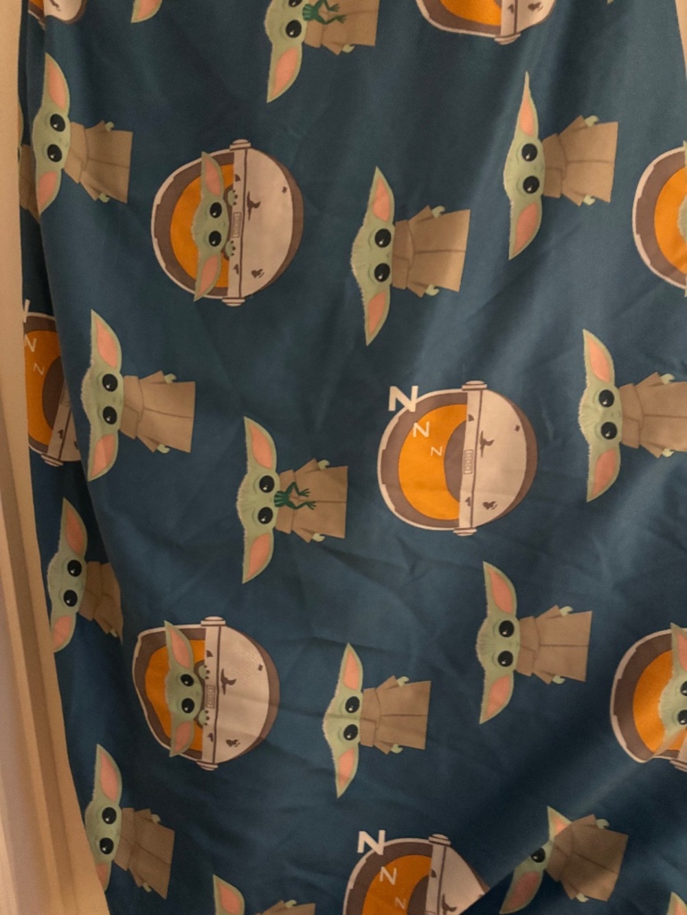 Star Wars The Mandalorian Grogu "Baby Yoda" Fitted Twin Sheet